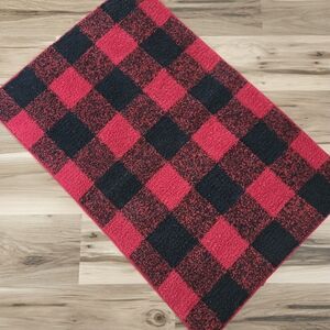 Buffalo Plaid Red and Black Rug